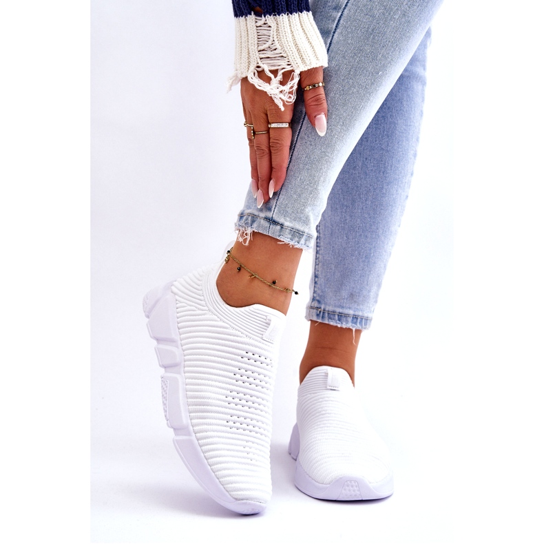 Încălțăminte sport de damă Slip-on Big Star DD274460 Alb 1