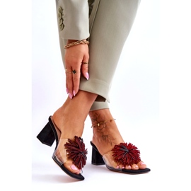 Femei transparente cu tocuri înalte S.Barski KV-AP658-1 Negru 2