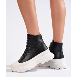 Seastar Adidași pe platformă negru 1