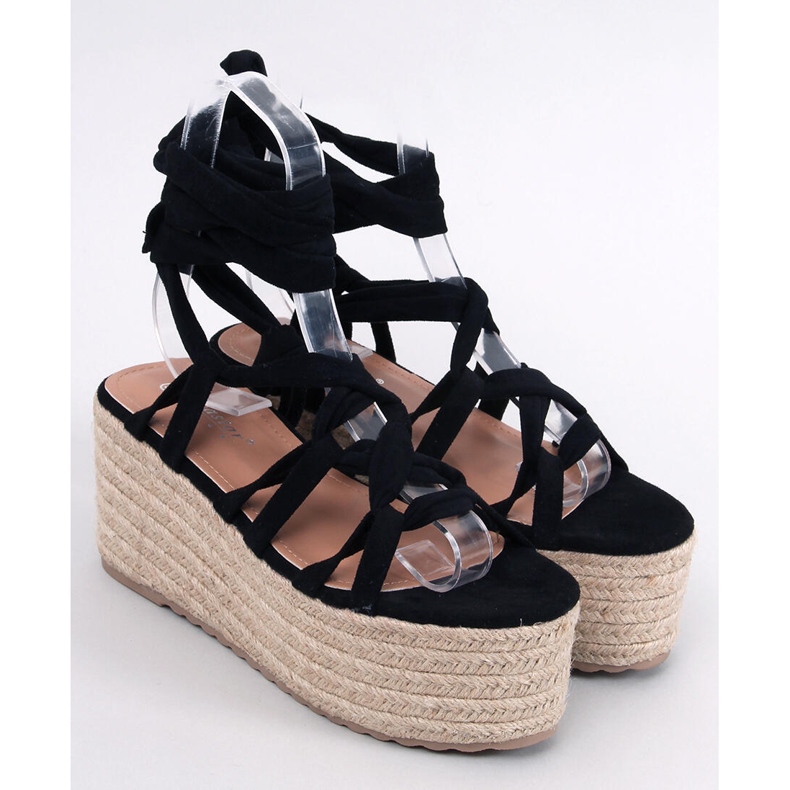 Espadrile cu platformă de la Manon Black negru 1 Espadrile cu platformă de la Manon Black negru 1