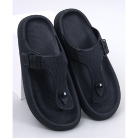 Șlapi Sadier Black din spumă moale negru 1