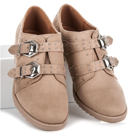 Fama Pantofi de piele intoarsa maro 2