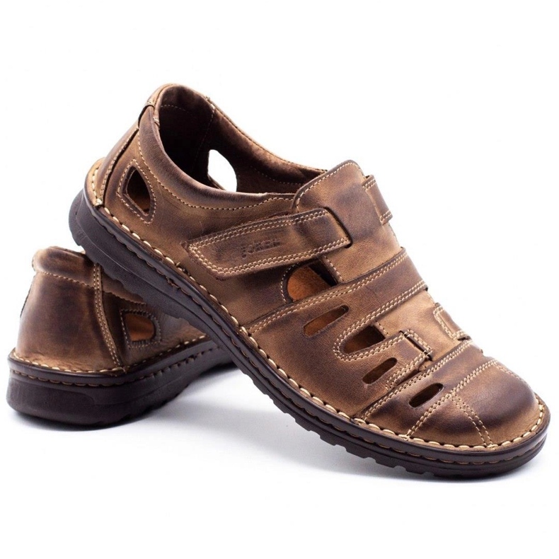 Joker Încălțăminte ajurată pentru bărbați 501 maro 3