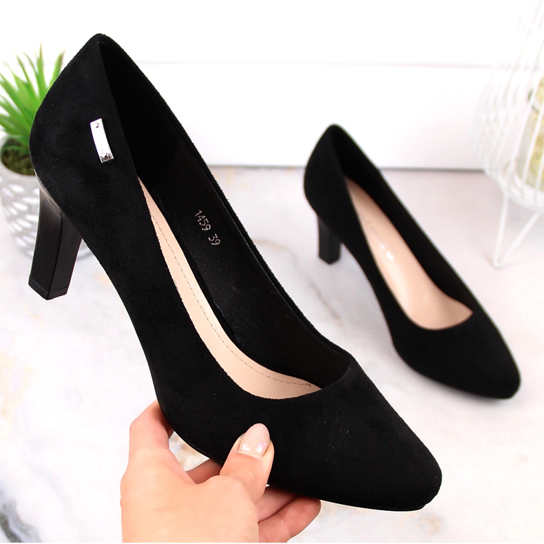 Pompi de piele intoarsa neagra de la Sergio Leone negru 1