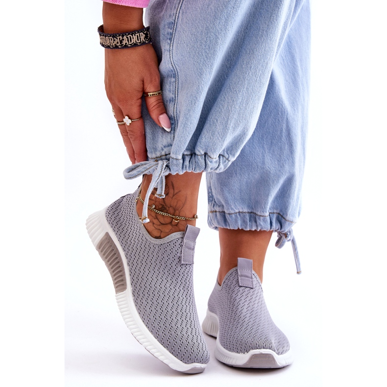 Pantofi Sport Classic Slip-On Gri 5