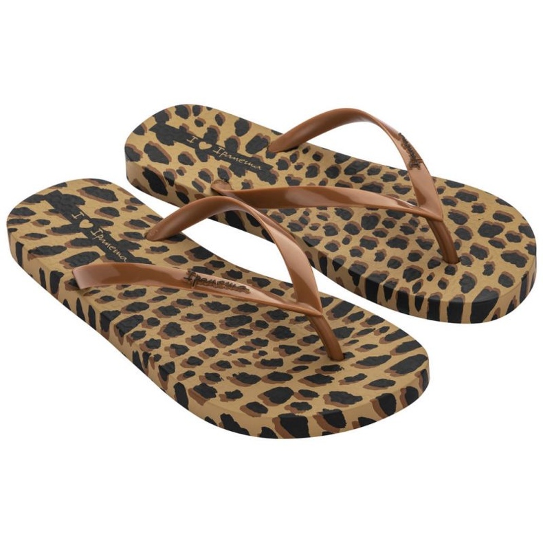 Ipanema Animale Print Ii Fem Flip Flops W 83306 AJ138 maro 1