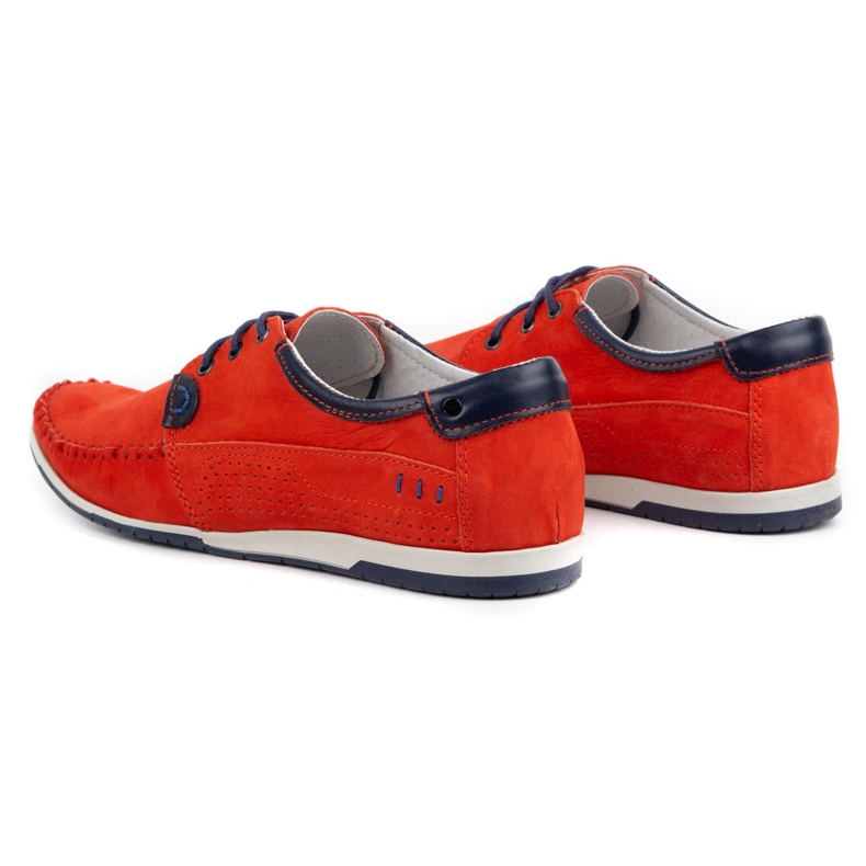 KOMODO Încălțăminte Mocasini bărbați 875 roșu 4 KOMODO Încălțăminte Mocasini bărbați 875 roșu 4