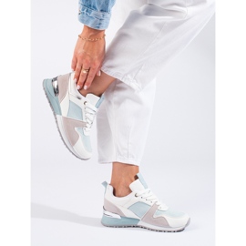 Pantofi sport dama Shelovet multicolori alb 1