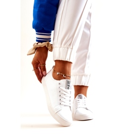 Tenisi din piele Big Star JJ274311 Alb 2 Tenisi din piele Big Star JJ274311 Alb 2