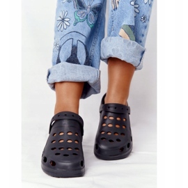 Flameshoes Papuci de spumă neagră pentru femei Eva Black negru 4