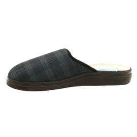 Papuci izolatori pentru bărbați Befado cu model pu 132M016, bleumarin gri 2