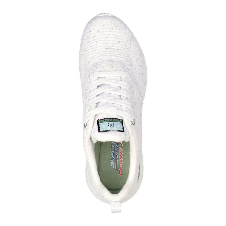 Pantofi Skechers Bobs Squad-Reclaim Life W 117282/WHT alb 1