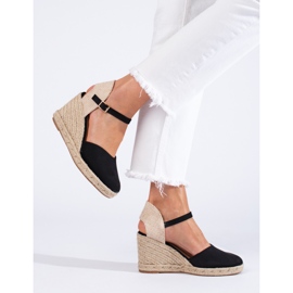 Espadrile negre Shelovet pentru damă negru 1