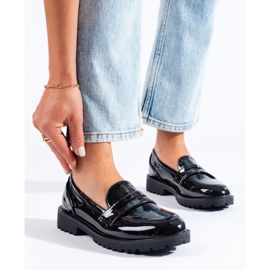 Pantofi dama lacuiti negri Shelovet negru 1