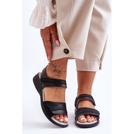 Sandale Clasice Velcro S.Barski 97575 Negru 2