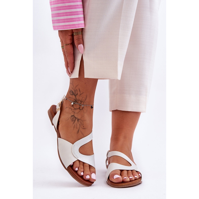 Sandale Plate Damă S.Barski 541-22 Argintiu 2