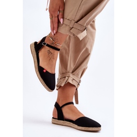 Espadrile cu platformă Big Star de damă FF274526 Negru 1