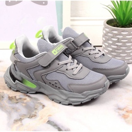 News Noutăți Jr EVE398B pantofi sport cu platformă gri 1