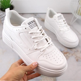 Pantofi sport cu platforma Vinceza W JAN231 alb 1