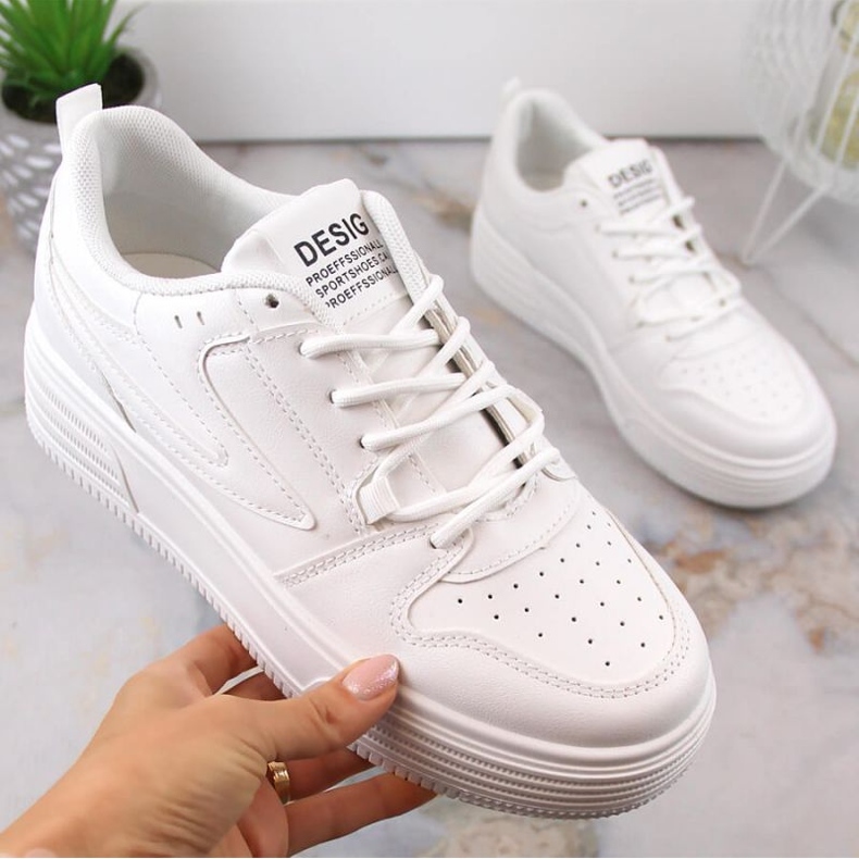 Pantofi sport cu platforma Vinceza W JAN231 alb 1