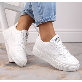 Pantofi sport cu platforma Vinceza W JAN231 alb 2