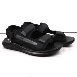 Sandale sport cu velcro News M 23MN02-5801 negru 1