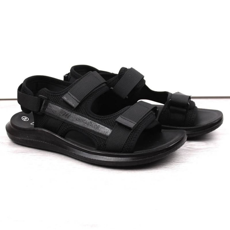 Sandale sport cu velcro News M 23MN02-5801 negru 1