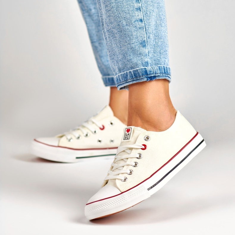 Adidasi albi La.Fi 1