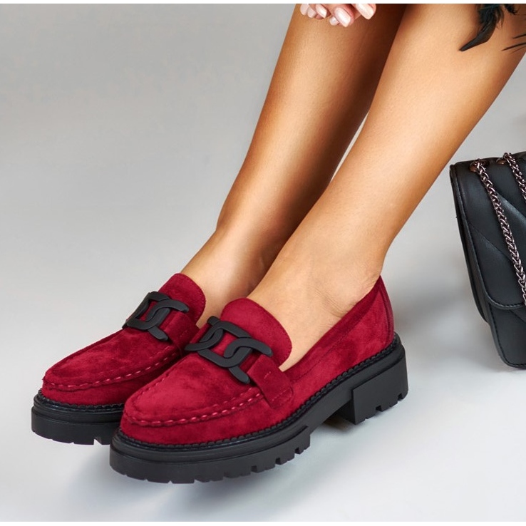 La.Fi Mocasini cu platforma fucsia roz 1