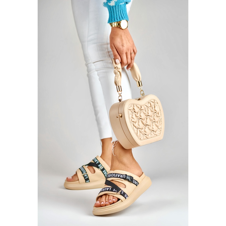 Papuci eleganti bej de la La.Fi 2