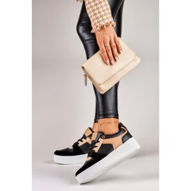 Pantofi sport negri de damă la modă negru 2