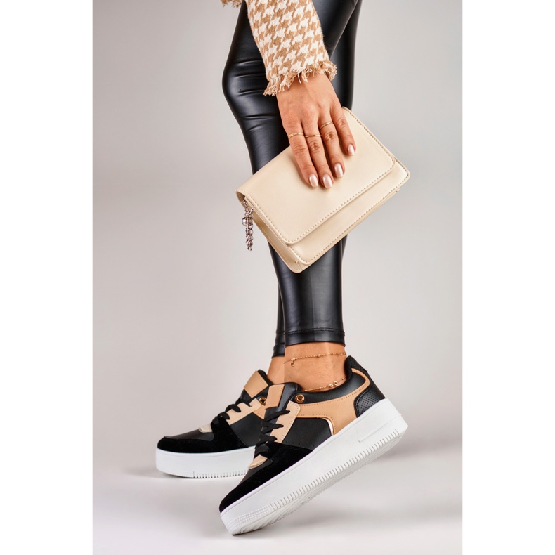 Pantofi sport negri de damă la modă negru 2