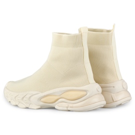 Pantofi slip-on dama bej inalti 1