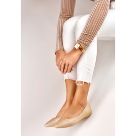 Balerini de damă aurii strălucitori de aur 2