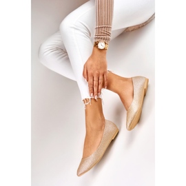 Balerini de damă aurii strălucitori de aur 1