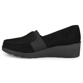 Pantofi confortabili de dama cu banda elastica negru 2