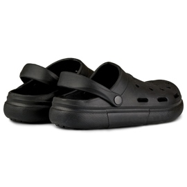 Papuci negri confortabili pentru femei negru 2