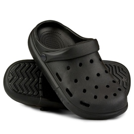Papuci negri confortabili pentru femei negru 5
