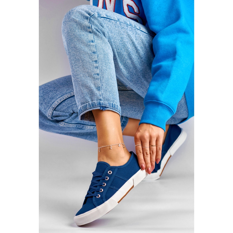 Adidași de culoare bleumarin albastru 1