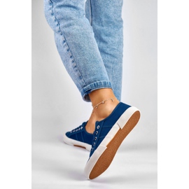 Adidași de culoare bleumarin albastru 2