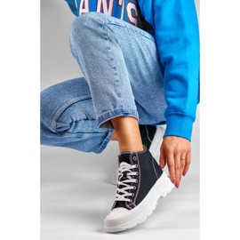 Adidași negri deasupra gleznei negru 1