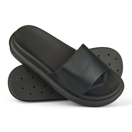 Papuci de damă clasici, confortabili, de culoare neagră negru 1