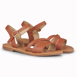 Sandale plate maro de dama violet 2 Sandale plate maro de dama violet 2