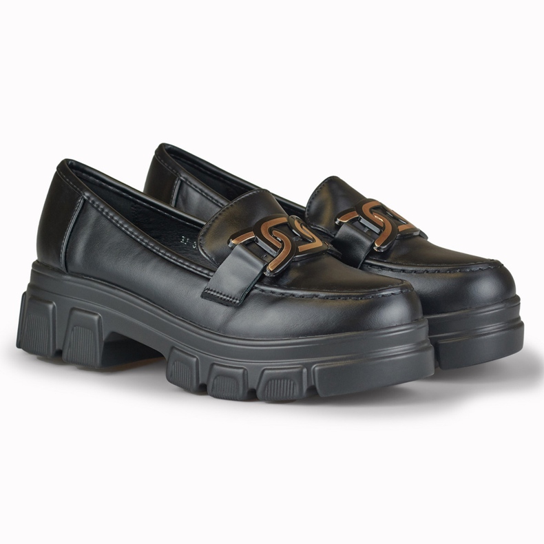 Pantofi de dama negre pe platforma Garii negru 2