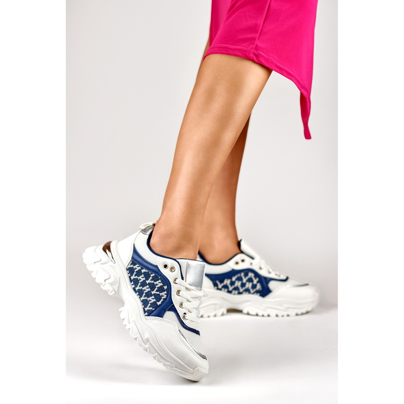 Tenisi de damă Valir albaștri la modă albastru 2