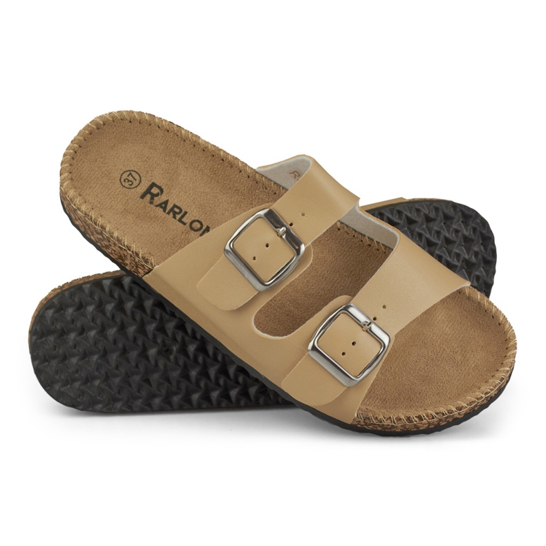 Papuci de dama confortabili bej 1