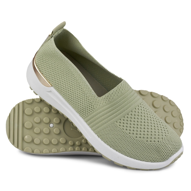 Pantofi casual de dama comozi, flexibili verde 1