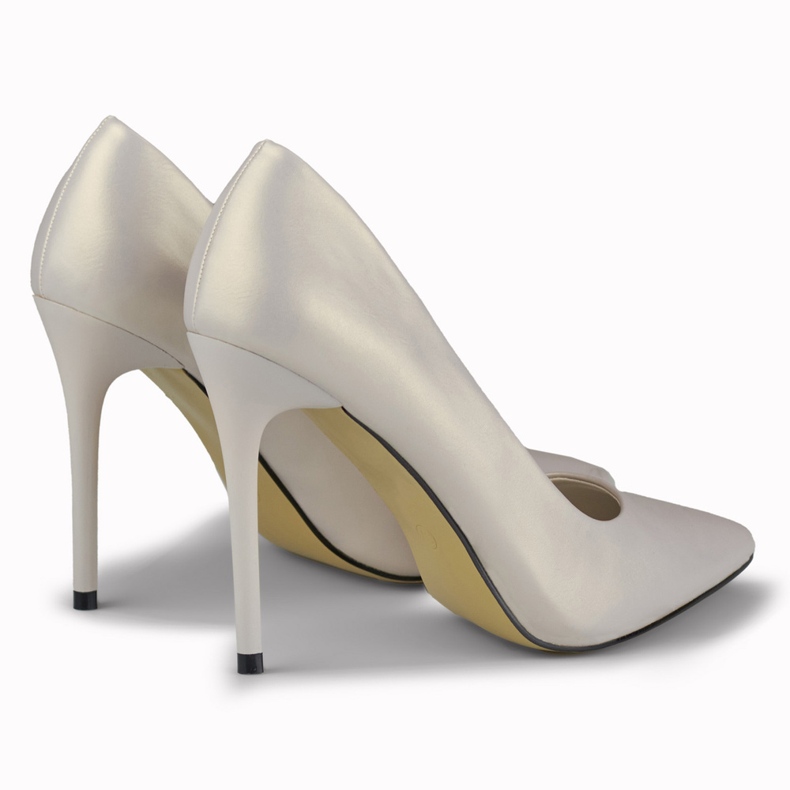 Tocuri înalte argintii mat de la Fansy 2