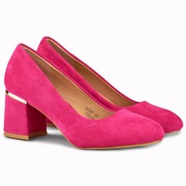 Pompe fucsia cu vârf rotund roz 1