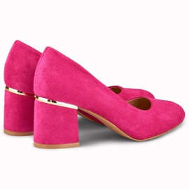 Pompe fucsia cu vârf rotund roz 2